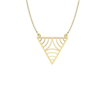 Оптовая изготовленные на заказ женские мужские треугольные ожерелья из нержавеющей стали, подвески, ювелирные изделия
